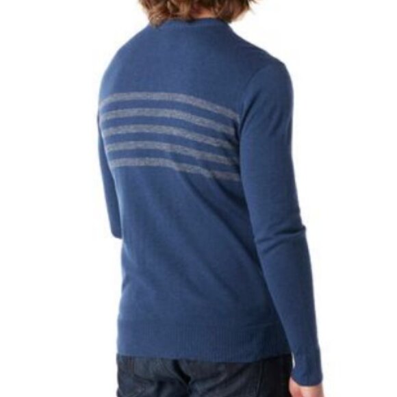 Smartwool Men's Large Gray wool Merino  Long Sleeve Pattern Sweater - Picture 6 of 6